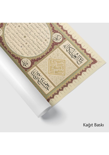 Hilye-I Şerife (Kanvas Baskı) modelleri