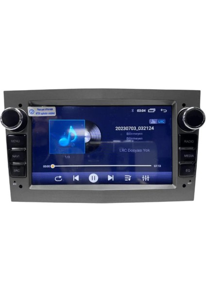 Opel Astra H (2004-2012) Android 14 Carplay Navigasyon Multimedya - 4gb Ram 64GB Hdd-Gri- CLLG24060