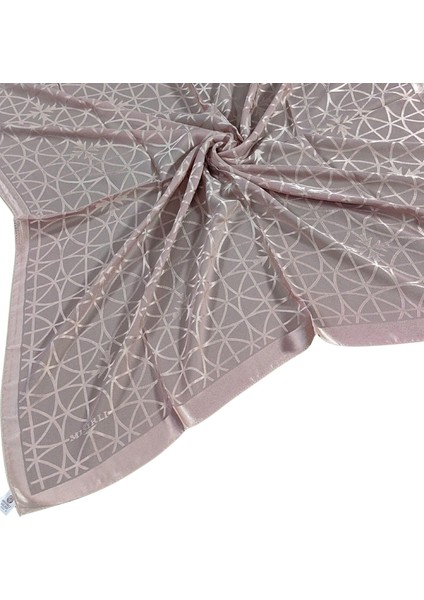 Mısırlı Eşarpları Devore Geometrik Desenli Eşarp