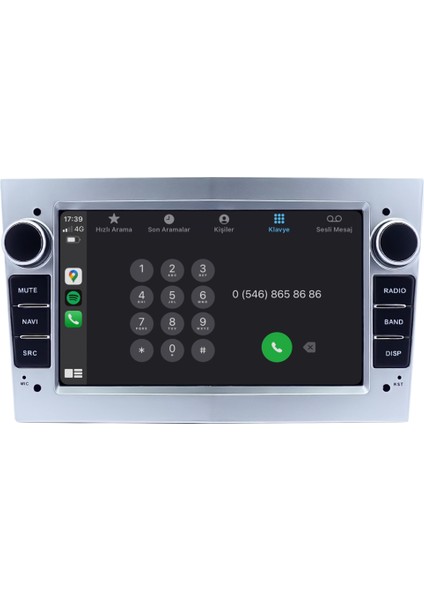 Opel Astra H (2004-2012) Android 14 Carplay Navigasyon Multimedya - 4gb Ram 64GB Hdd-Silver - CLLG24061 indirimleri