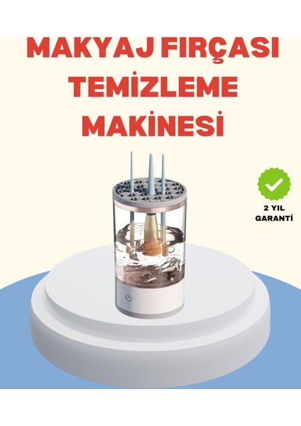 Profesyonel Makyaj Fırçası Temizleme ve Kurutma Makinesi