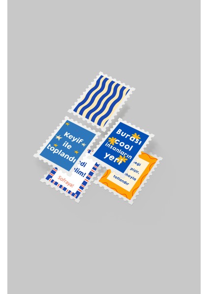 Renkli Pul Sticker Seti 20'li - Bullet Journal Ajanda Scrapbook fiyatları