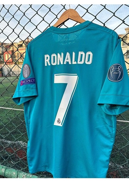 R. Madridd 2017/18 Sezonu Cristiano Ronaldo Röveşata Kısa Kol Nostalji Forması