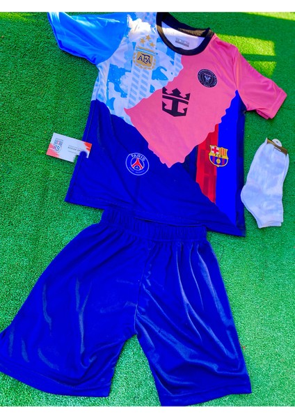 Messi 10 Şortlu Çocuk Özel Tasarım Tüm Klüpler T-Shirt modelleri