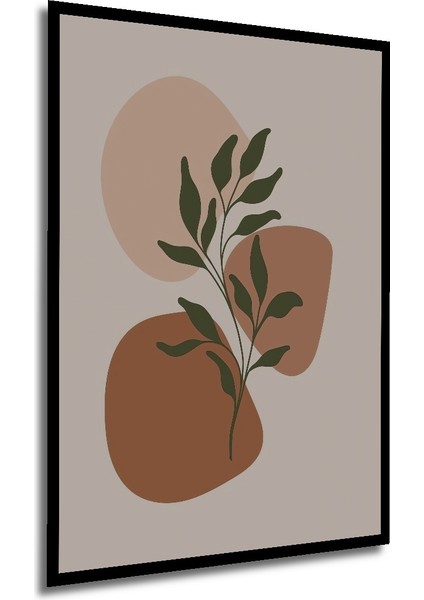 Çerçeve Görünümlü Minimalist Bitki Desenli Dekoratif Ahşap Mdf Tablo Dikdörtgen Tablo modelleri