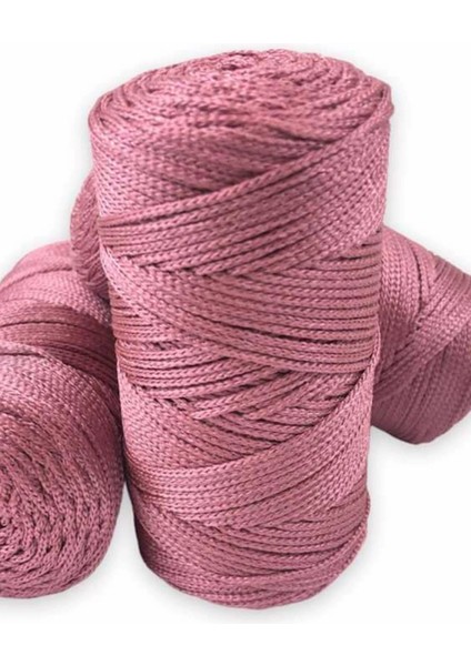 Makrome Ipi 3mm Polyester Gül Kurusu