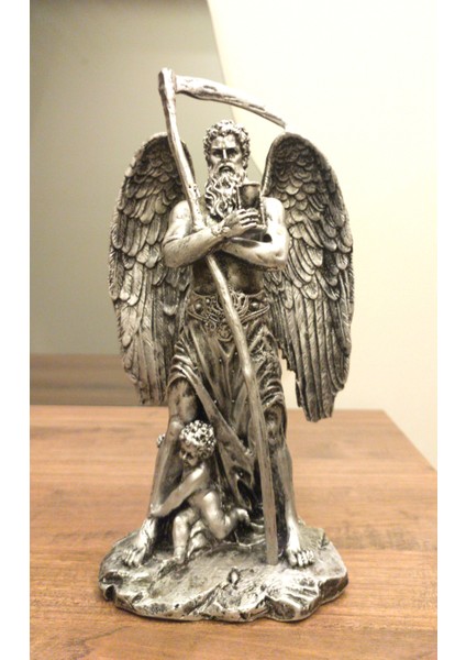 Zeus'un Babası Kronos Biblo Dekoratif Heykel Ev Dekor Tasarım Hediyelik