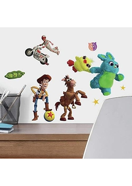 RMK4008SCS Toy 4 Soy ve Yapıştır Duvar Çıkartması, Yeşil, Mavi, Sarı fiyatları