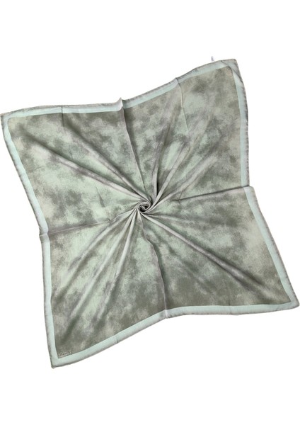 Ebruli Soft Pamuklu Desenli Eşarp - 95X95 cm fiyatları