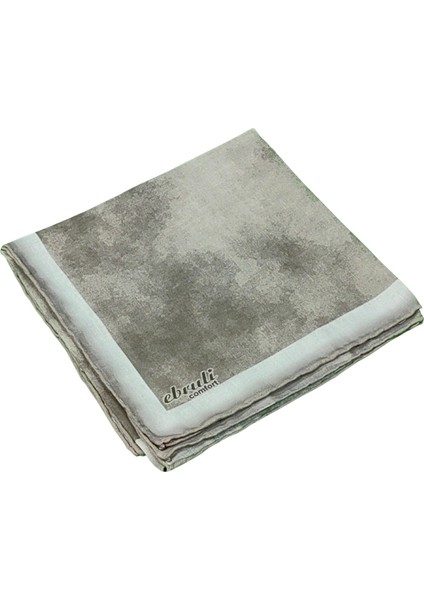 Ebruli Soft Pamuklu Desenli Eşarp - 95X95 cm modelleri