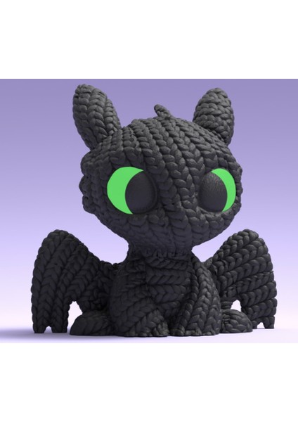 - 3D Baskı Ejderha Figür – Mini Siyah Ejderha Dekor – Yeşil Gözlü Koleksiyon Biblosu -Dişsiz fiyatları