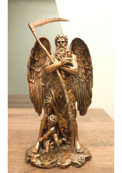 Zeus'un Babası Kronos Biblo Dekoratif Heykel Ev Dekor Tasarım Hediyelik