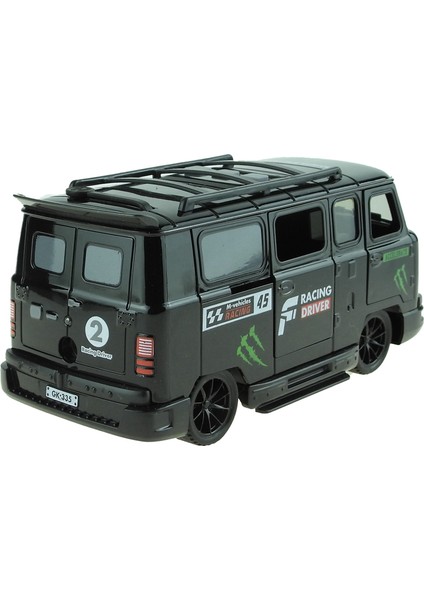 Minibüs Oyuncak Işıklı Sesli Duman Çıkaran Sürtmeli Minibüs Siyah fiyatları