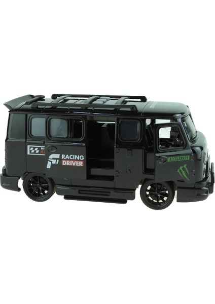 Minibüs Oyuncak Işıklı Sesli Duman Çıkaran Sürtmeli Minibüs Siyah fırsatları