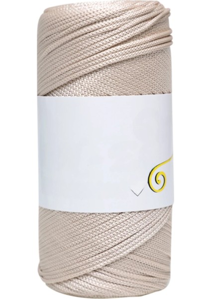 Makrome Ipi 3mm Polyester Bej