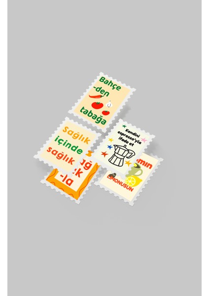 Renkli Pul Sticker Seti 20'li - Bullet Journal Ajanda Scrapbook fiyatları