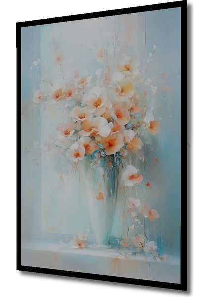 Çerçeve Görünümlü Pastel Çiçek Aranjmanı Dekoratif Ahşap Mdf Tablo Dikdörtgen Tablo fiyatları