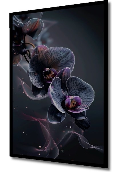 Çerçeve Görünümlü Büyüleyici Orkide Çiçeği Dekoratif Ahşap Mdf Tablo Dikdörtgen Tablo fiyatları