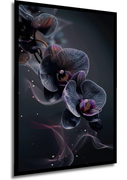 Çerçeve Görünümlü Büyüleyici Orkide Çiçeği Dekoratif Ahşap Mdf Tablo Dikdörtgen Tablo modelleri