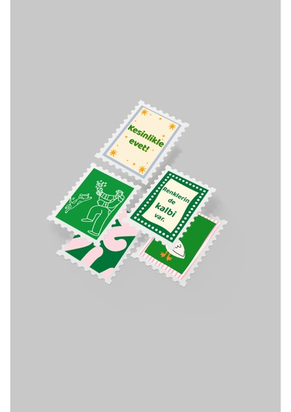 Renkli Pul Sticker Seti 20'li - Bullet Journal Ajanda Scrapbook fırsatları