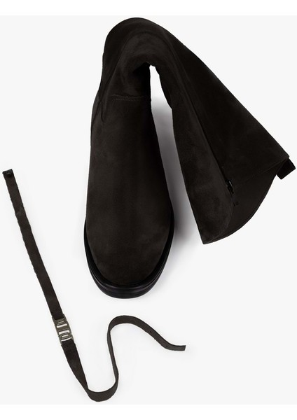 Kadın Arlina Kahve Hakiki Süet Deri Çizme modelleri