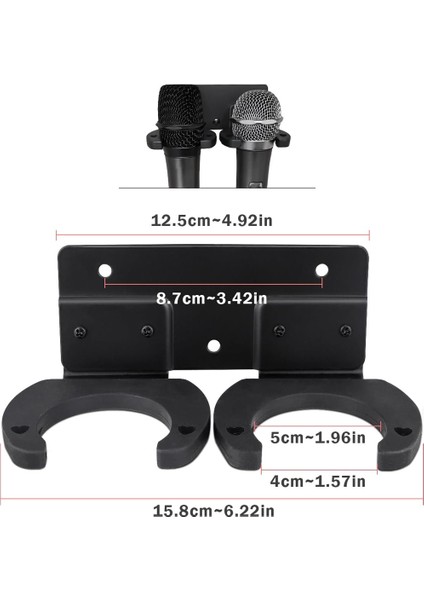 Powermaster PM-26938 Mikrofon Tutucu 2 Li Mikrofon Tutacağı fiyatları