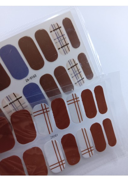 Kendinden Yapışkanlı Nail Sticker 2 Paket Tırnak Stickeri Takma Yapışkanlı Oje Çizgi fiyatları