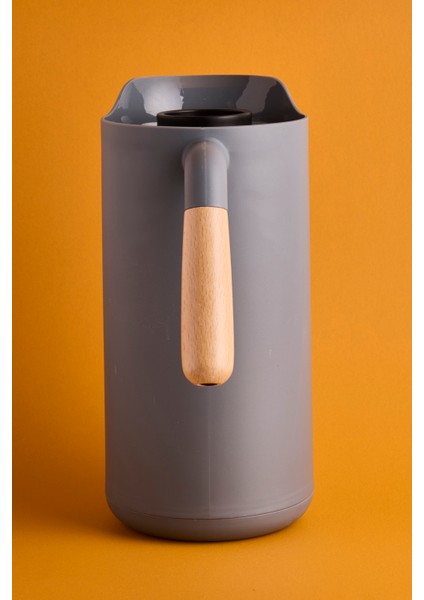 Lotus Nordic Bambu Saplı Cam Vakumlu Termos 1000 ml Gri modelleri