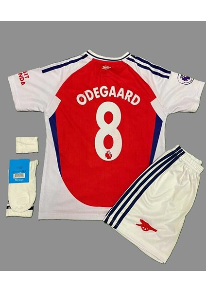 Martin Odegaard 2024-25 Yeni Sezon Çocuk Iç Saha Forması 4'lü Set