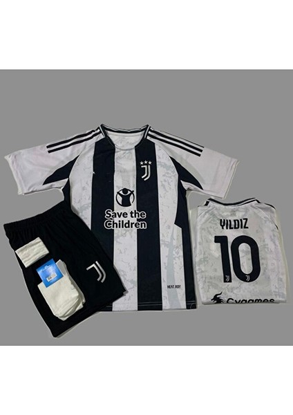 Kenan Yıldız 10 Numara 2024-25 Sezonu Iç Saha Çocuk Forması 4'lü Set modelleri