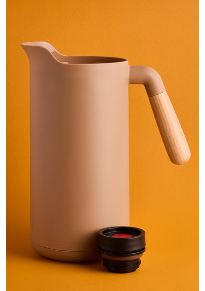 Lotus Nordic Bambu Saplı Cam Vakumlu Termos 1000 ml Kahverengi fiyatları