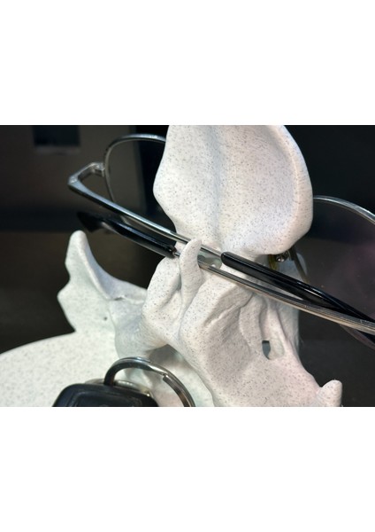 3D Kafatası Gözlük Standı ve Anahtarlık Organizer – Dekoratif Masa Üstü Düzenleyici fırsatları