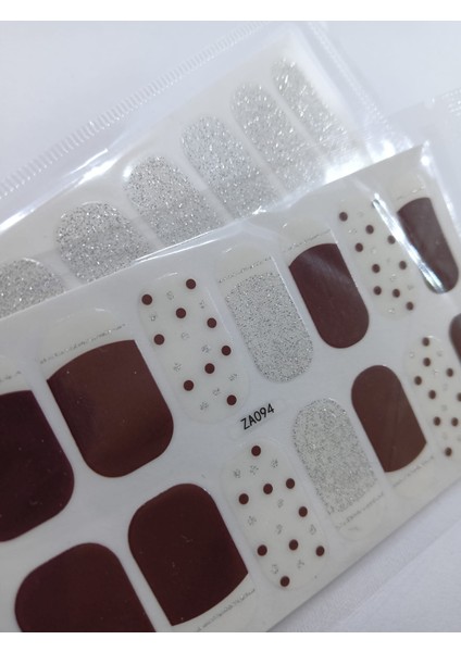 Kendinden Yapışkanlı Nail Sticker 2 Paket Tırnak Stickeri Takma Yapışkanlı Oje Puantiye