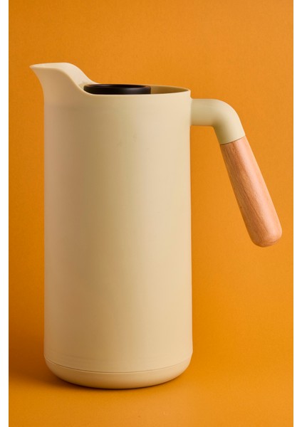 Lotus Nordic Bambu Saplı Cam Vakumlu Termos 1000 ml Yeşil