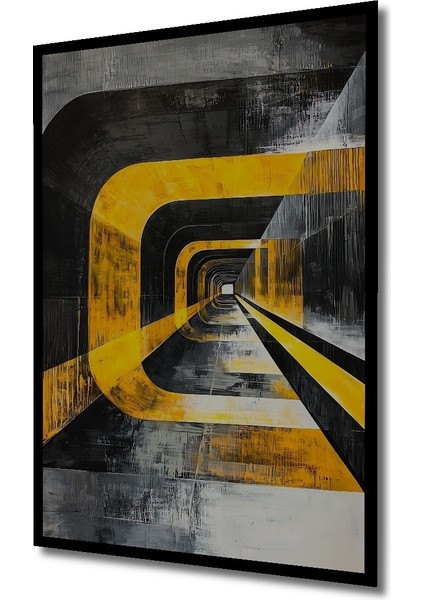 Çerçeve Görünümlü Modern Geometrik Soyut Ahşap Mdf Dekoratif Tablo Dikdörtgen Tablo fiyatları