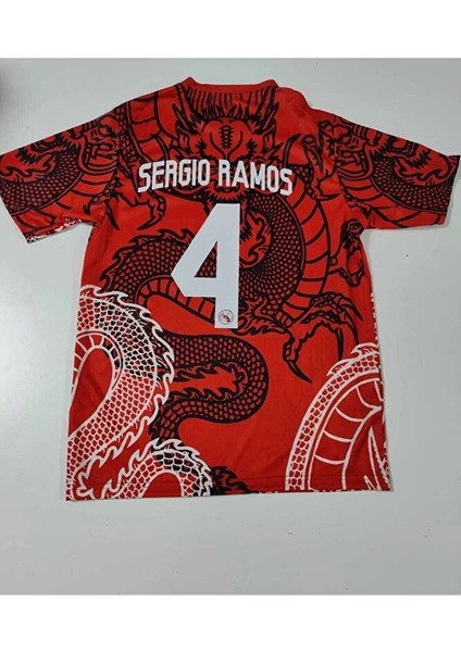 R. Madridd Sergio Ramos 2023/24 Yeni Sezon Özel Konsept Forması (Red) modelleri