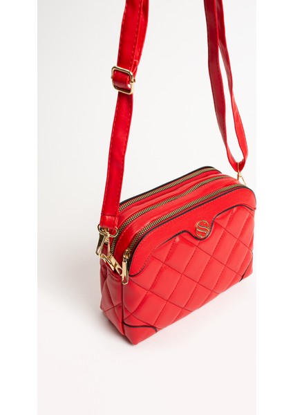 Sanmorris Glc Kadın Ayarlanabilir Çapraz Askılı 4 Bölmeli Siyah Saten Omuz ve Çapraz Çanta fiyatları