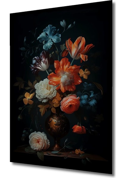 Çerçeve Görünümlü Büyüleyici Çiçek Demeti Dekoratif Ahşap Mdf Tablo Dikdörtgen Tablo fiyatları