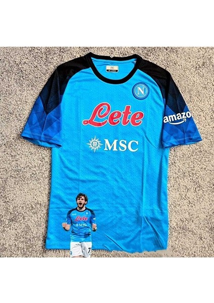 Napoli 2023/24 Yeni Sezon Kvaratskhelıa Iç Saha Forması fiyatları