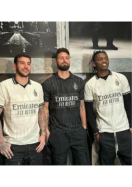 A.c M.i.l.a.n 2023/24 Yeni Sezon Isimsiz Alternatif Forması Ikili Kombin (Thırd Shırt) modelleri