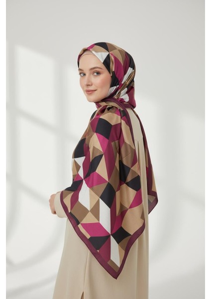 Geometrik Desenli Soft Şal