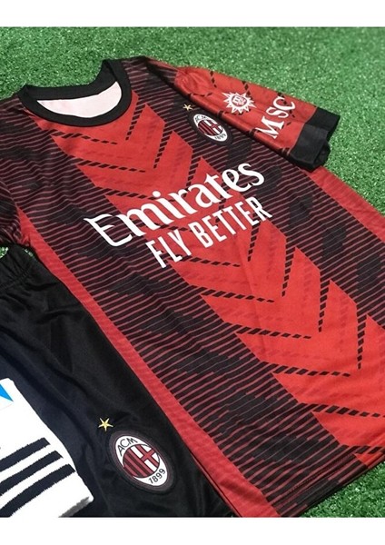 A.c M.i.l.a.n 2023--24 Sezonu Rafa Leao Iç Saha Çocuk Forması 3'lü fiyatları