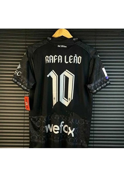 A.c M.i.l.a.n 2023/24 Yeni Sezon Rafa Leão Özel Tasarım Konsept Forması (Black Thırd Shırt) modelleri