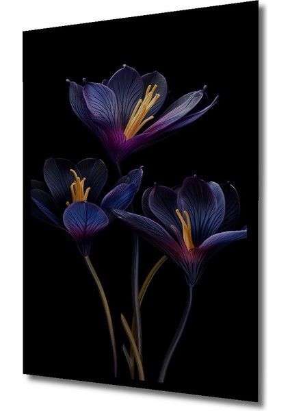Çerçeve Görünümlü Mor Safran Çiçekleri Dekoratif Ahşap Mdf Ev Duvar Tablo Dikdörtgen Ev Duvar Tablo fiyatları
