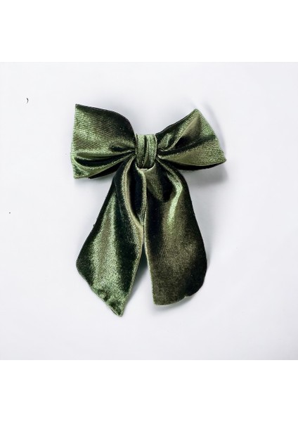 Haki Renk Kadife Klipsli Fiyonk Toka fiyatları