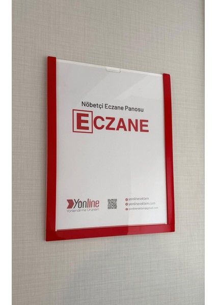 Nöbetçi Eczane Bilgilendirme Panosu Kolay Değiştirilebilir Kendinden Yapışkanlı fiyatları