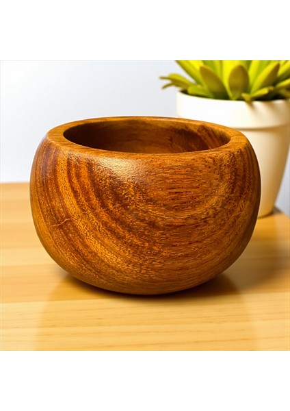 🌿✨ El Yapımı Ireko Ağacından Ahşap Kase