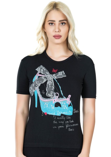 Baskılı Kadın Tişört 275