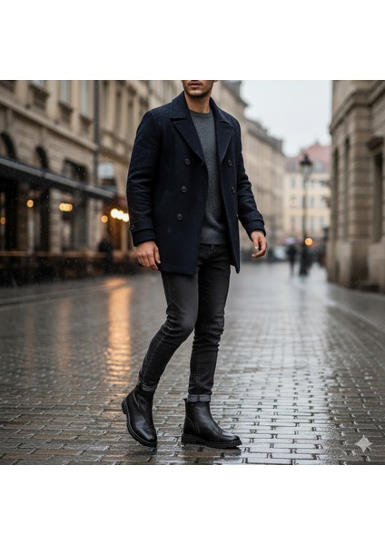 Siyah Hakiki Deri Erkek Bot fırsatları