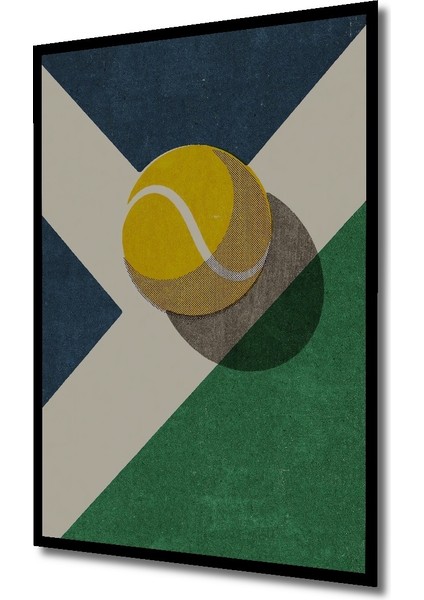 Çerçeve Görünümlü Tasarımcı Dekoratif Ahşap Mdf Tenis Topu Ev Duvar Tablo Dikdörtgen Ev Duvar Tablo fiyatları